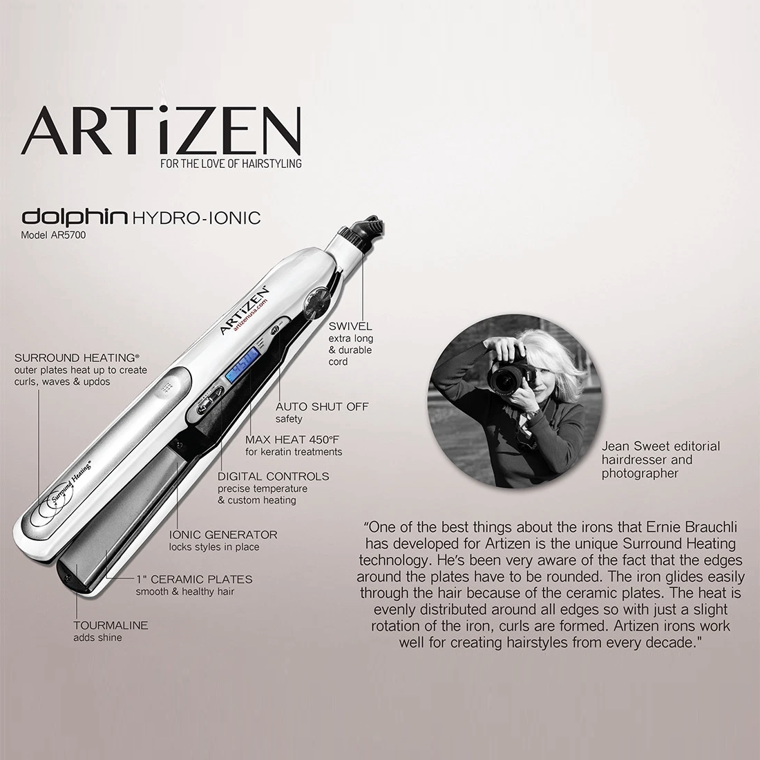 ARTiZEN Dolphin Professional Digital Flat Iron